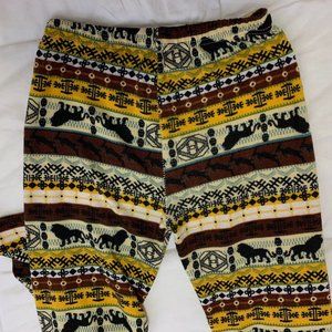 F&F - Rabbits & Lions Leggings - one size fits - Med-Lrg